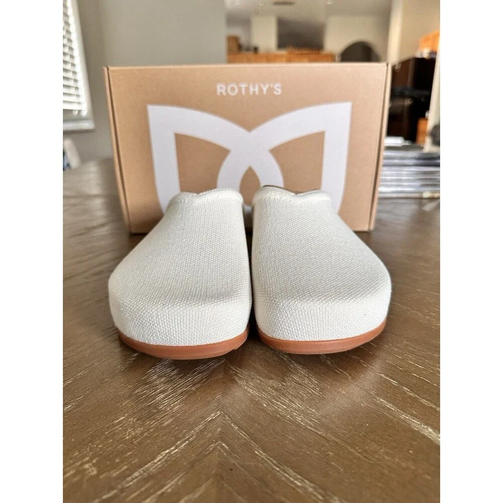 Rothy's Cream Women's Mules - Picture 2 of 6